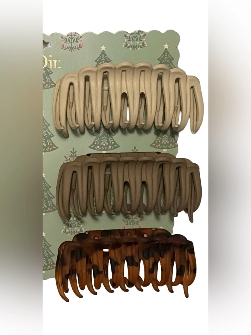 nOir Jewelry Set it 6 Neutral Hair Claw Set Tortoise shell, Brown, & Beige, NWT